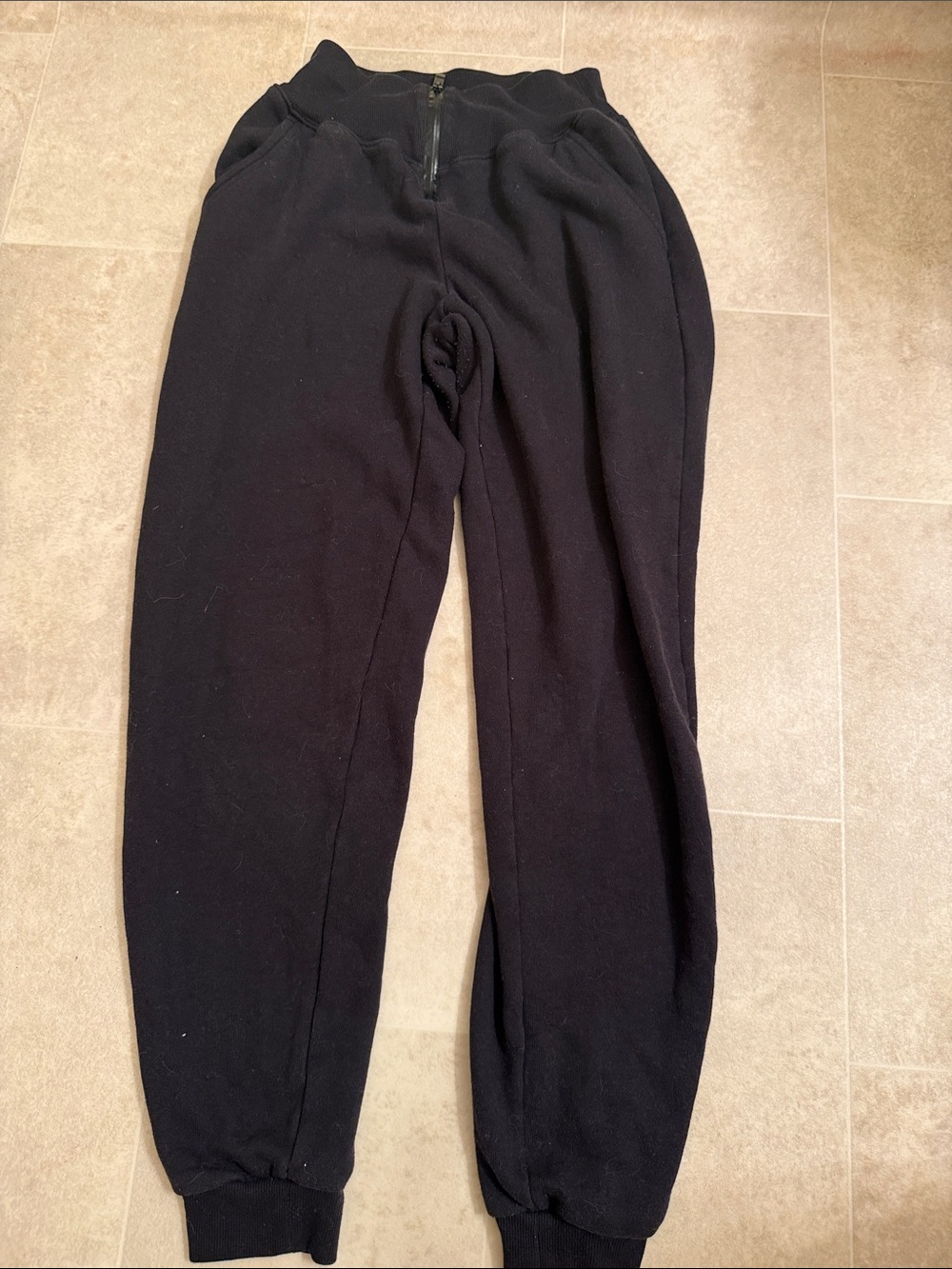 Alo Black Fleece Jogger Pants